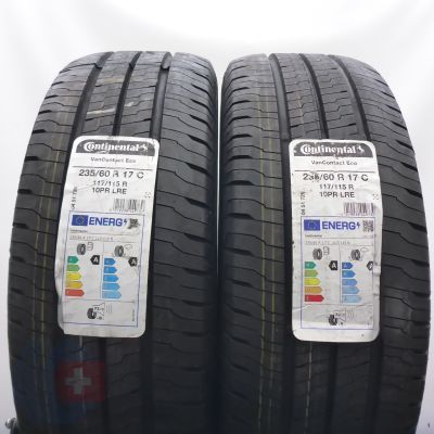 Opony  235/60 R17C 2x CONTINENTAL 117/115R VanContact Eco Letnie 2023