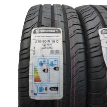 2. Opony 215/60 R16C 2x CONTINENTAL 103/101T ContiVanContact 200 Letnie 2019 Jak Nowe