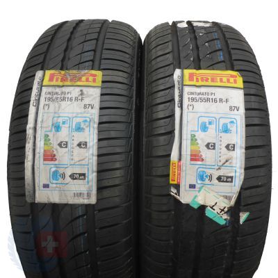 4. 4 x PIRELLI 195/55 R16 87V Cinturato P1 RunFlat BMW Lato 2012/13 Nieużywane