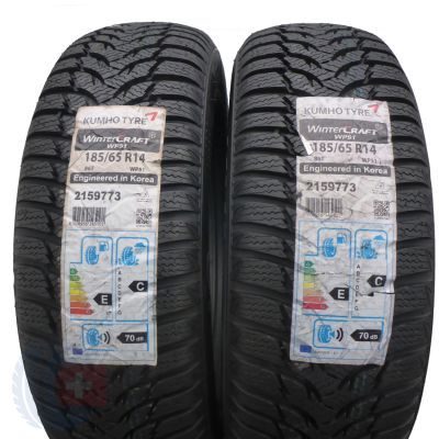 2 x KUMHO 185/65 R14 86T WinterCraft WP51 Zima 2016 Jak Nowe
