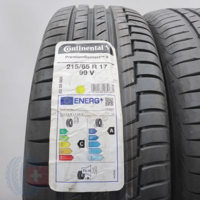 2. Opony 215/65 R17 2x CONTINENTAL 99V PremiumContact 6 Letnie 2021 