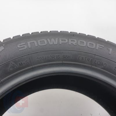 6. Opony 205/60 R16 4x NOKIAN 96H XL Snowproof 1 Zimowe 2023/25 8,2-8mm
