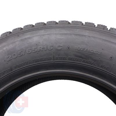 4. Opona 205/65 R16C 1x BRIDGESTONE 107/105T Blizzak W800 Letnia M+S 2012 NIEUŻYWANA