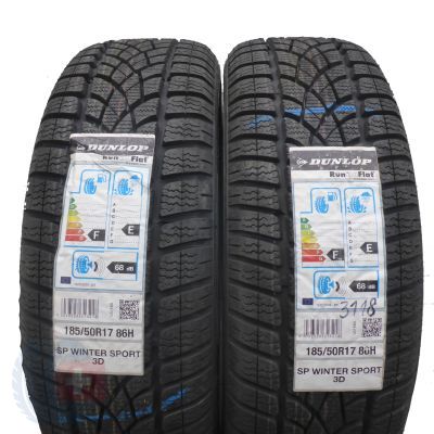 4. 4 x DUNLOP 185/50 R17 86H XL SP Winter Sport BMW RUN FLAT Zima  2018  