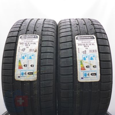 Opony 245/35 R19 2x CONTINENTAL 93V XL ContiWinterContact TS 810 S M0 Zimowe 2018 