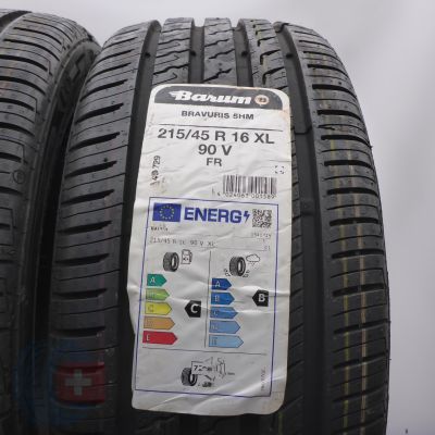 2. Opony 215/45 R16 2x BARUM 90V XL Bravuris 5 Letnie 2023 