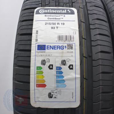 3. Opony 215/60 R19 4x CONTINENTAL 93T EcoContact 6 SEAL Letnie 2023 