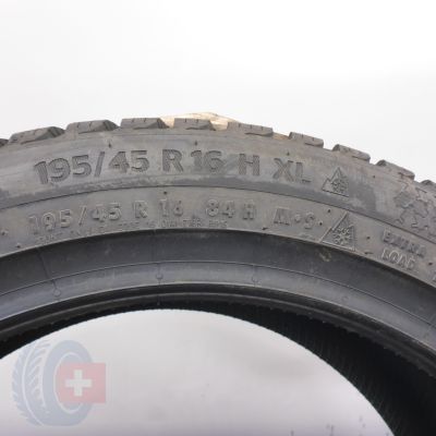 7. Opony 195/45 R16 4x CONTINENTAL 84H XL WinterContact TS 870 Zimowe 2022
