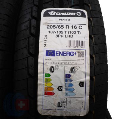 3. Opony 205/65 R16C 4x BARUM 107/105T Vanis 2 Letnie 2021 Jak Nowe Nieużywane