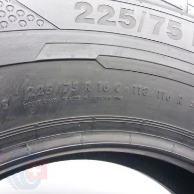 6. Opony 225/75 R16C 2x CONTINENTAL 118/116R  ContiVanContact 100 Letnie 2022