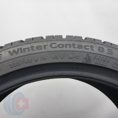 6. Opony 225/40 R19 2x CONTINENTAL 93V XL WinterContact 8 S Zimowe 2025 6,8mm