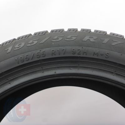 6. Opony 195/55 R17 4x PIRELLI 92H XL Snowcontrol Winter 210 Serie 3 BMW Zimowe 2016, 2017, 2021, 2022 7,2-8mm