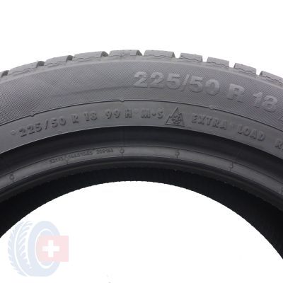 5. Opony 225/50 R18 2x CONTINENTAL 99H  XL ContiWinterContact TS830P AO Zimowe 2022 7,8mm