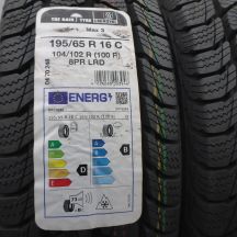 2. Opony 195/65 R16C 2x UNIROYAL 104/102R SnowMax3 Zimowe 2022 Nieużywane 