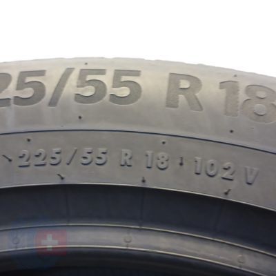 6. Opony 225/55 R18 2x CONTINENTAL102V WinterContact TS 870 P  Zimowe 2022 7,2-6,8mm 