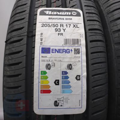 2. Opony 205/50 R17 4x BARUM 93Y XL Bravuris 5HM Letnie 2023 Nieużywane