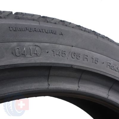 6. 4 x CONTINENTAL 145/65 R15 72T ContiEcoContact EP Lato 2014 Nieużywane 