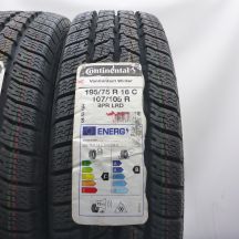 2. Opony 195/75 R16C 2x CONTINENTAL 107/105R VanContact Winter Zimowe 2022 