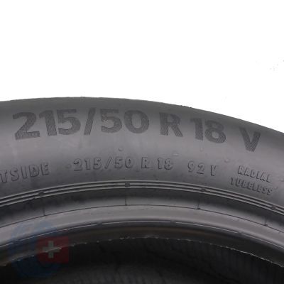 6. 2 x CONTINENTAL 215/50 R18 92V  EcoContact 6Q Lato 2019 /2020 
