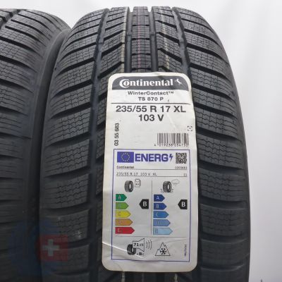 2. Opony 235/55 R17 2x CONTINENTAL 103V XL WinterContact TS 870 P Zimowe 2022 