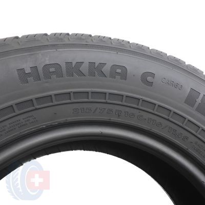 4. 2 x NOKIAN 215/75 R16C 116/114S Hakka C Cargo Lato 2012 6,5-7,8mm