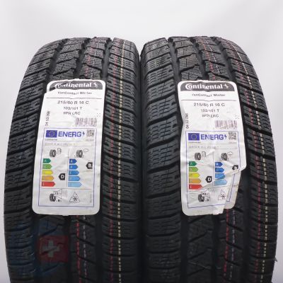 6. Opony 215/60 R16C 4x CONTINENTAL 103/101T VanContact Winter Zimowe 2024 Nieużywane 
