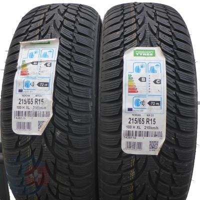 4. 4 x NOKIAN 215/65 R15 100H XL WRD3 Zima 2014 Jak Nowe Nieużywane 