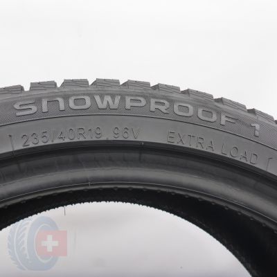 6. Opony 235/40 R19 2x NOKIAN 96V XL Snowproof 1 Zimowe 2023 6-6,8mm