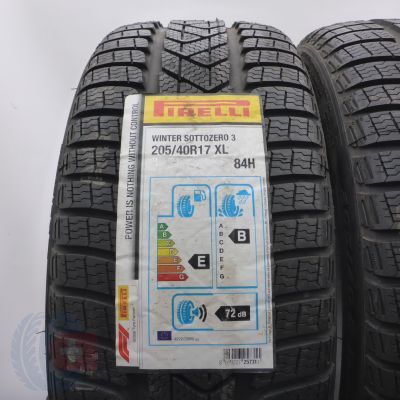 2. Opony 205/40 R17 2x PIRELLI 84H XL Winter Sottozero 3 Zimowe 2020