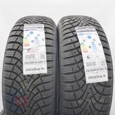 4. Opony 195/60 R16 4x GOODYEAR 93H XL UltraGrip 9+ Zimowe 2021/22 