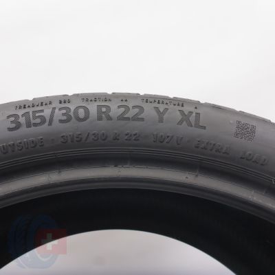 7. Opony 315/30 R22 2x CONTINENTAL 107Y XL EcoContact 6 BMW Letnie 2019 5mm
