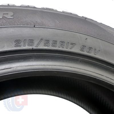 5. 2 x FALKEN 215/55 R17 98V XL HS 449 Eurowinter Zima 2014 8-8.5mm