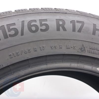 7. Opony 215/65 R17 2x CONTINENTAL 99H WinterContact TS870P Zimowe 2023 6,8-7mm