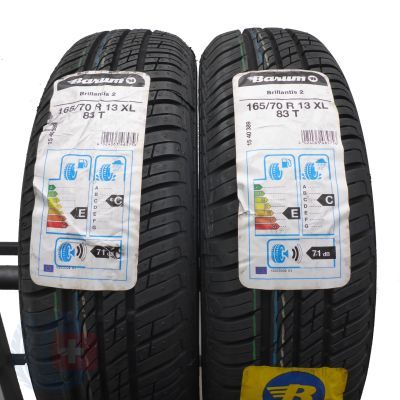 3. Opony 165/70 R13 4x BARUM 83T XL Brillantis 2 Letnie 2018, 2019 Jak Nowe Nieużywane