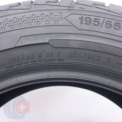 4. Opona 195/65 R16C 1x CONTINENTAL 104/102T ContiVanContact 100 Letnia 2019 Jak Nowa