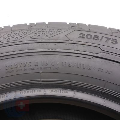 5. 2 x CONTINENTAL 205/75 R16C 113/111R ContiVanContact 200 Lato 2021 8,5mm
