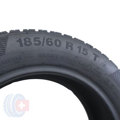 7. 4 x CONTINENTAL 185/60 R15 84T ContiWinterContact TS 850 Zima 7-7.5mm