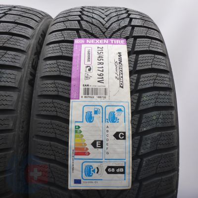 3. Opony 215/45 R17 2x NEXEN 91V XL WinGuard Sport 2 Zimowe 2019 Nieużywane 