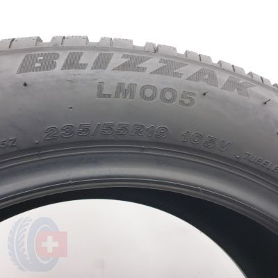 5. Opony 235/55 R19 2x BRIDGESTONE 105V XL Blizzak LM005 Zimowe 2022 7,8 i 7,2mm