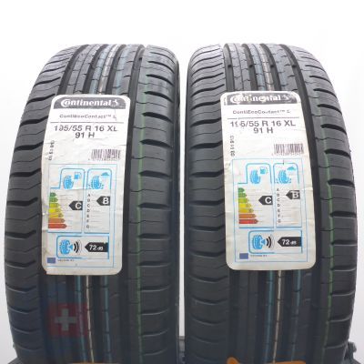 4. Opony 195/55 R16 4x CONTINENTAL 91H XL ContiEcoContact 5 Letnie 2020 