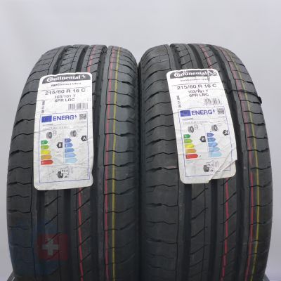 4. Opony 215/60 R16C 4x CONTINENTAL 103/101T VanContact Ultra Letnie 2023 Jak Nowe