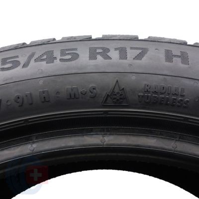 2. Opony 225/45 R17 2x CONTINENTAL 91H WinterContact TS860S RSC BMW zimowe 2021 Jak Nowe