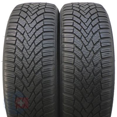 2 x CONTINENTAL 185/55 R16 87T XL ContiWinterContact TS850 Zima 2014 Jak Nowe 6,8-7mm