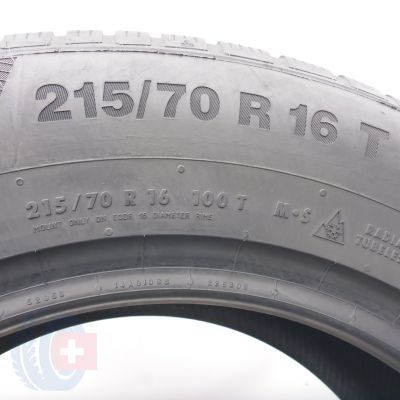 5. Opony 215/70 R16 4x CONTINENTAL 100T WinterContact TS850P Zimowe 2019 7,8-8mm