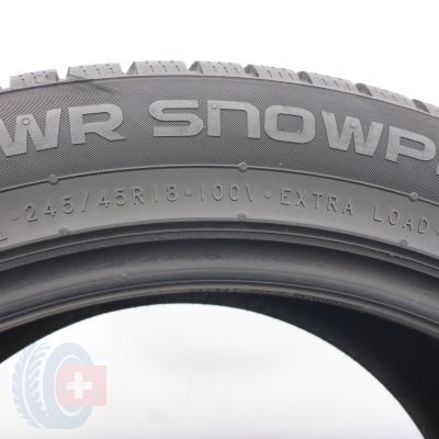 6. Opony 245/45 R18 2x NOKIAN 100V XL WR Snowproof P Zimowe 2023 6,2-7mm