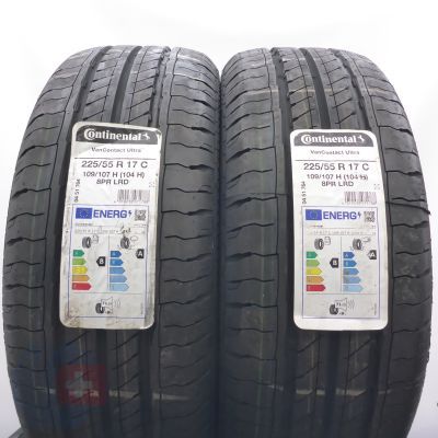 3. Opony 225/55 R17C 4x CONTINENTAL 109/107H VanContact Ultra  Letnie 2022 
