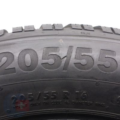 8. Opony 205/55 R16 2x CONTINENTAL 91T ContiWinterContact TS850 zimowe 6,5-7,2mm 2015