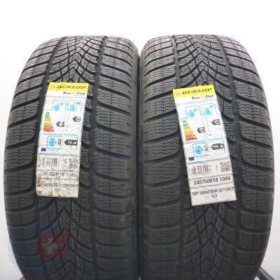 4. Opony 245/50 R18 4x DUNLOP 104V XL SP Winter Sport 4D RFT M0E EXT Zimowe 2018  