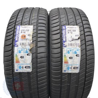 Opony 215/55 R16 2x MICHELIN 93Y Primacy 3 Letnie 2016 Nieużywane 