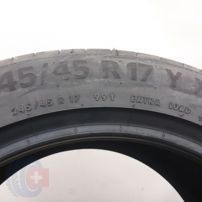 4. Opony 245/45 R17 1x CONTINENTAL 99Y XL PremiumContact 6 Letnia 2022 